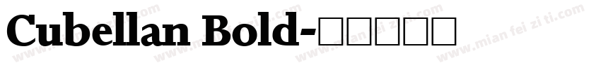 Cubellan Bold字体转换